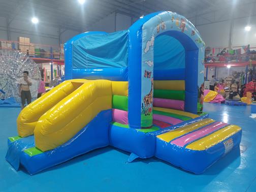 Inflatable Bouncer African Animals - 4m x 4m inflatable slide bouncy castle