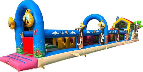 Inflatable obstacle course - Animals inflatable slide bouncy castle