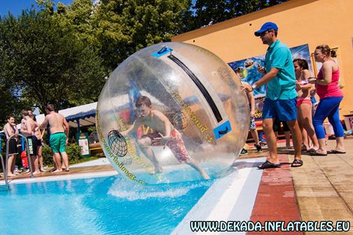 Aquazorb water walking ball - 2m - 2 pieces + pumpi inflatable slide bouncy castle