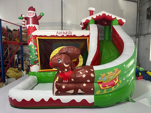 Bouncy Castle - Christmas inflatable slide bouncy castle