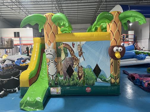 Combo bouncy castle - Safari inflatable slide bouncy castle