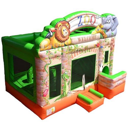 Inflatable bouncy castle ZOO inflatable slide bouncy castle