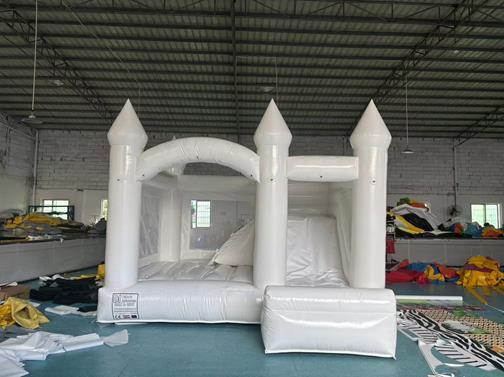 White bouncy castle inflatable slide bouncy castle