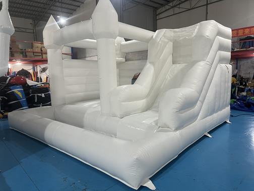 Bouncy white castle inflatable slide bouncy castle