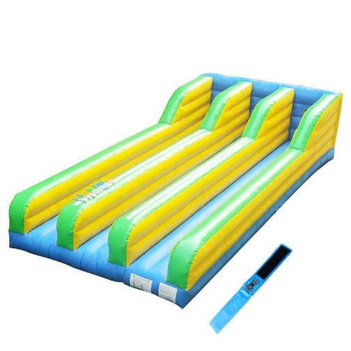 Sports module / event module bungee run with 2 lanes 10.7 x 4.7 x 2.1m inflatable slide bouncy castle