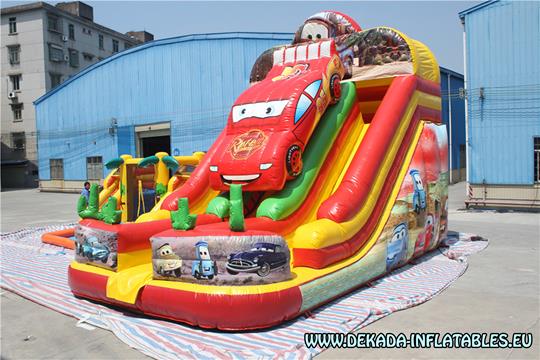 Inflatable slide - Lightning McQueen - Cars inflatable slide bouncy castle