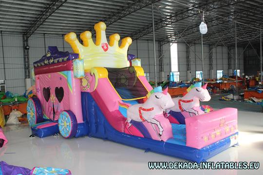 Inflatable Coach Chariot inflatable slide bouncy castle