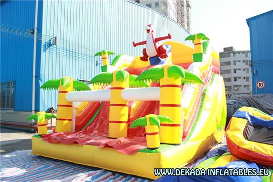 Dinosaur inflatable slide inflatable slide bouncy castle