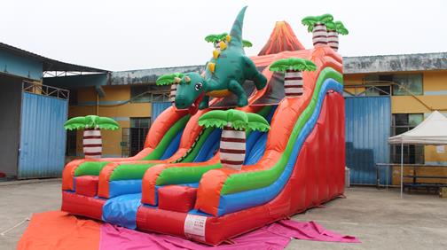 Dino inflatable slide - large 2 inflatable slide bouncy castle