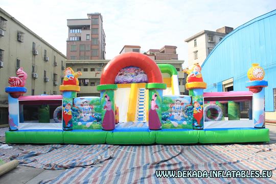 Fairy tales inflatable city inflatable slide bouncy castle