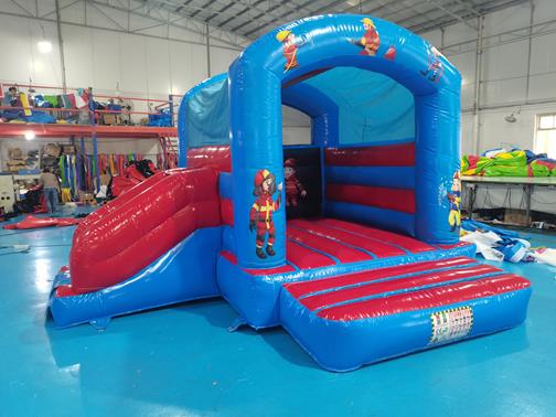 Inflatable Bouncer Fireman - 4m x 4m inflatable slide bouncy castle