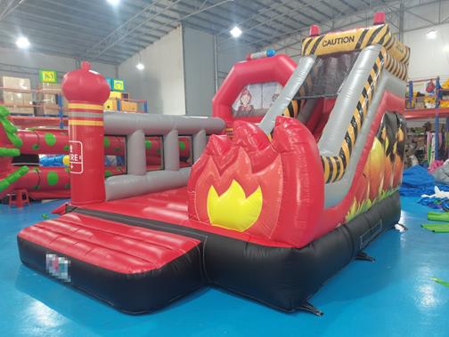 Inflatable Bouncer Fireman - 5.2m x 4m inflatable slide bouncy castle