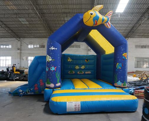 Fish Combo Inflatable Bouncy Castle inflatable slide bouncy castle