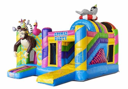 Inflatable bouncer - Animal Party inflatable slide bouncy castle