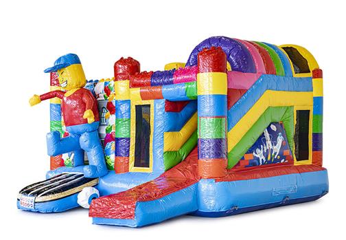 Inflatable bouncer - Blocks inflatable slide bouncy castle