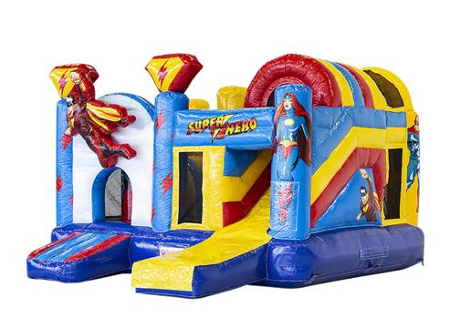 Inflatable bouncer - Superhero inflatable slide bouncy castle