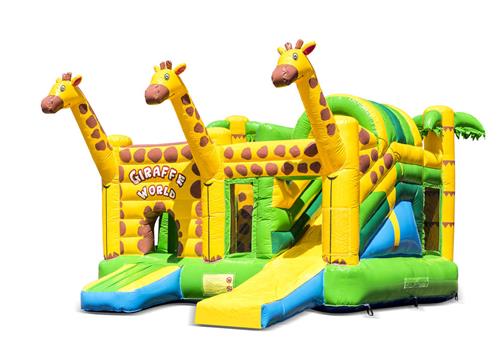 Inflatable bouncer - Giraffe inflatable slide bouncy castle