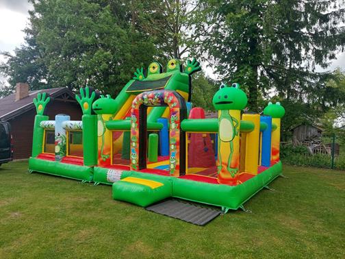 Inflatable City - Frog inflatable slide bouncy castle