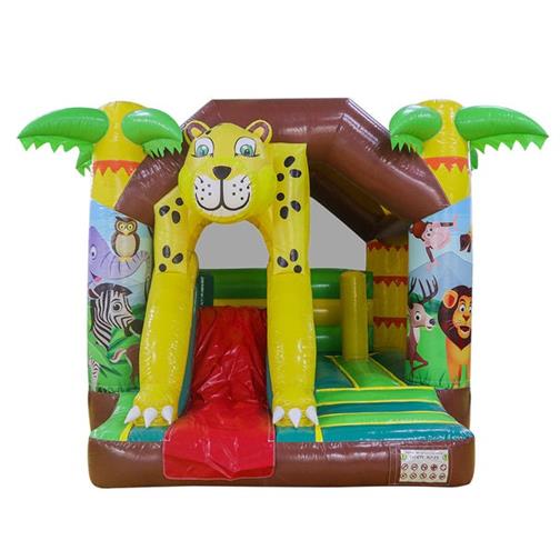 Inflatable bounce house - Tiger and Jungle inflatable slide bouncy castle