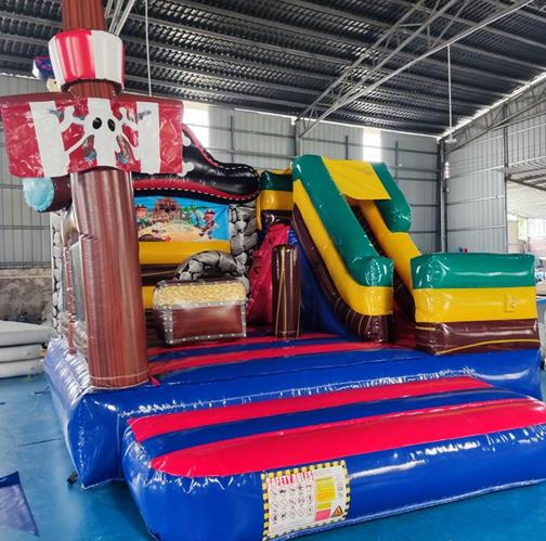 Inflatable bouncy castle - Pirate inflatable slide bouncy castle
