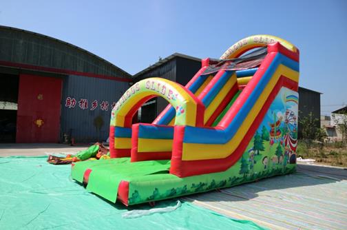 Inflatable slide - Circus inflatable slide bouncy castle