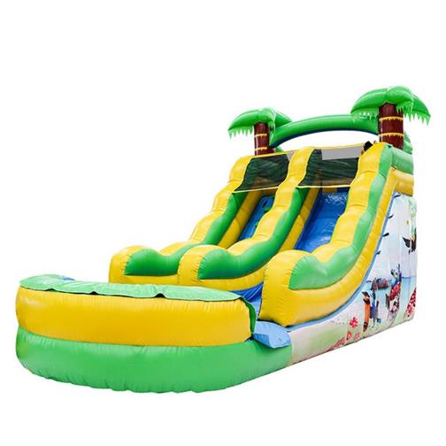 Jungle inflatable water slide 7.5 x 3.3 x 4.61m inflatable slide bouncy castle