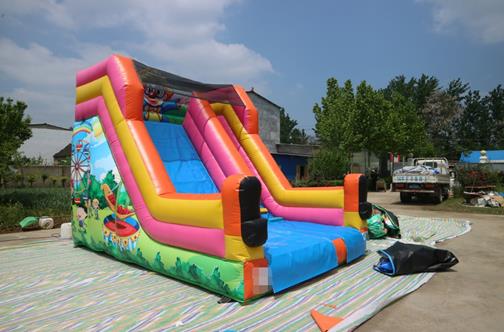 Inflatable slide - Short Clown 2 inflatable slide bouncy castle