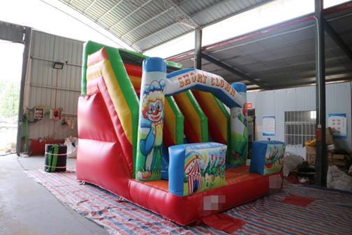 Inflatable slide - Short Clown inflatable slide bouncy castle