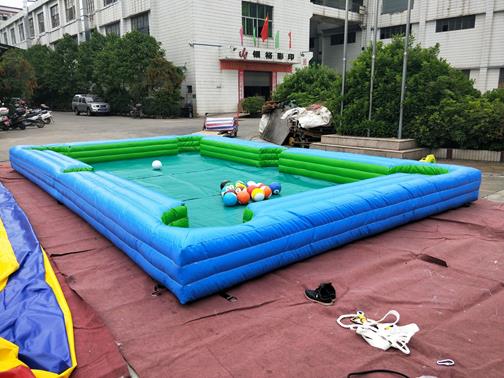Football Billiards Pool inflatable court - 10m x 5m inflatable slide bouncy castle