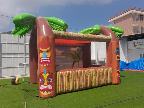 Inflatable Tiki Bar inflatable slide bouncy castle