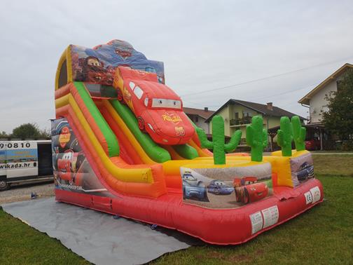 Cars - Lightning McQueen -  Inflatable slide inflatable slide bouncy castle