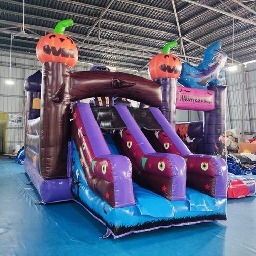 Scary House - COMBO inflatable bouncy castle inflatable slide bouncy castle