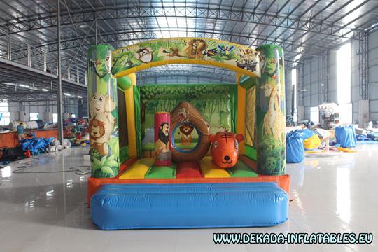 Madagascar inflatable bouncy castle inflatable slide bouncy castle