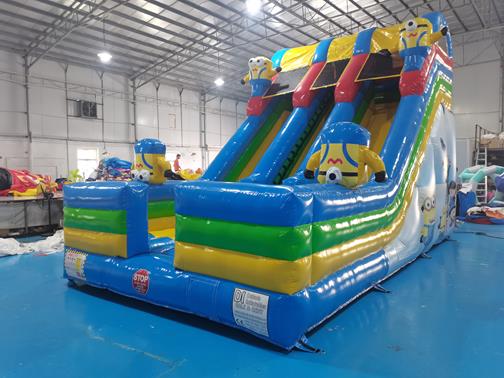 Minions inflatable slide inflatable slide bouncy castle