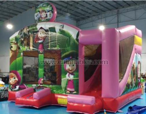 Maša I Medvjed - Igraonica na napuhavanje inflatable slide bouncy castle