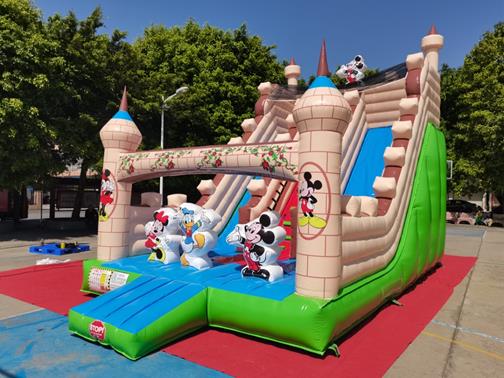 Mickey Mouse Castle Inflatable Slide inflatable slide bouncy castle