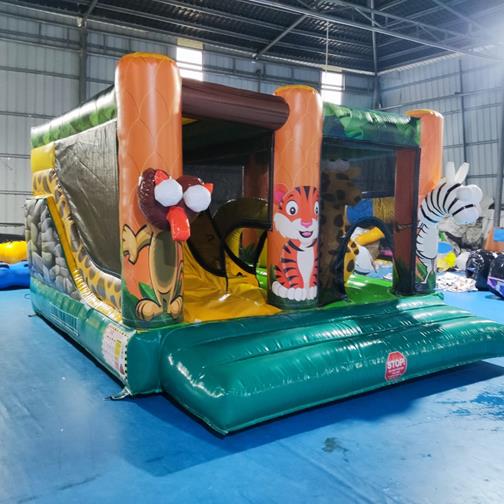 Mini Safari Bouncy Combo inflatable slide bouncy castle