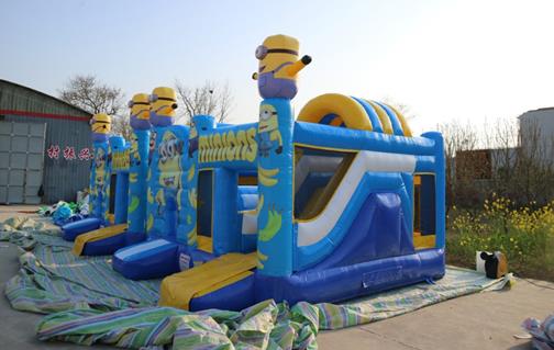 Inflatable Bouncy Castle Minions inflatable slide bouncy castle