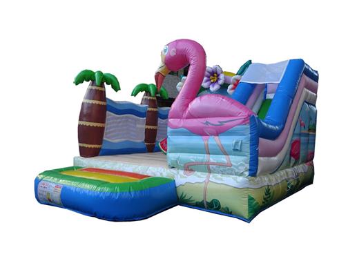 Flamingos inflatable castle inflatable slide bouncy castle