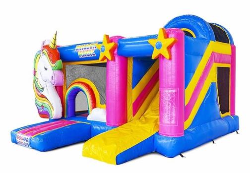 Unicorn inflatable bouncer 4.5m 4.5m x 3m inflatable slide bouncy castle