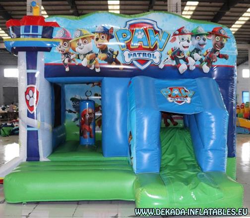 Paw Patrol Combo inflatable slide bouncy castle