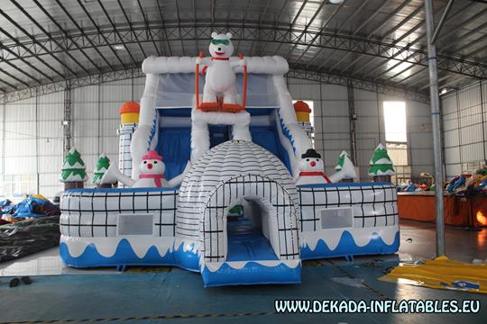 Polar World Inflatable  inflatable slide bouncy castle