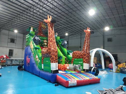 Safari Park Inflatable Slide inflatable slide bouncy castle
