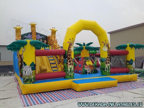 Savanna inflatable city inflatable slide bouncy castle