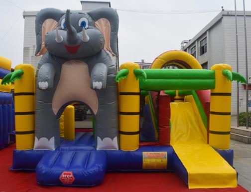 Elephant - Inflatable Castle Bouncy inflatable slide bouncy castle