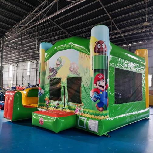 Super Mario Combo Bouncer inflatable slide bouncy castle