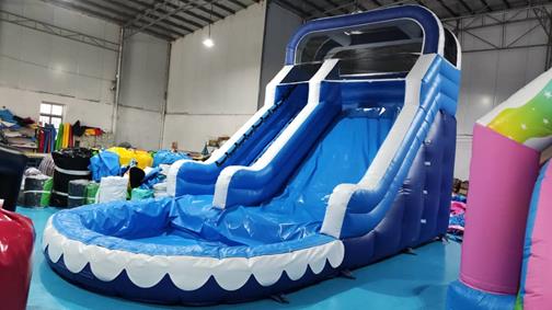 Inflatable water slide with pool inflatable slide bouncy castle
