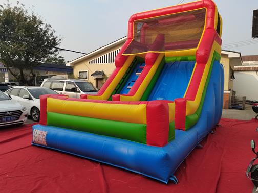 Inflatable slide 13 - 6m x 4m inflatable slide bouncy castle