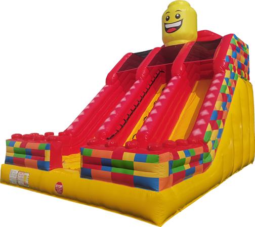 Bricks inflatable slide - large inflatable slide bouncy castle
