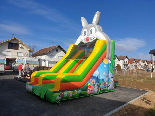 Easter Bunny Inflatable slide inflatable slide bouncy castle